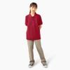Dickies Boys Short Sleeve Pique Polo, English Red, X-Large 18-20 view 4