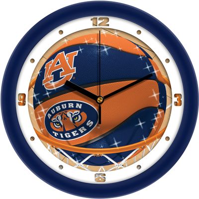 Auburn Tigers College Basketball Wall Clock, Silent Non-Ticking Movement, 11.5" Home Sports Decor