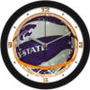 SunTime College Basketball Slam Dunk Wall Clock - Kansas State Wildcats view 1