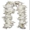 Be Wicked BWCH40 40 Gram Feather Boa, 6Ft Solid Color With Gold Tinsel,color Gold/White,size OS view 1