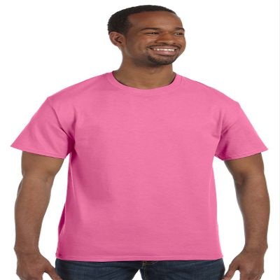 Gildan Youth DryBlend 5.6 oz., 50/50 T-Shirt - AZALEA - L G800B-simple