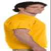 Gildan Youth DryBlend 5.6 oz., 50/50 T-Shirt - AZALEA - L G800B-simple view 3