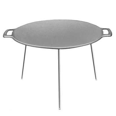 MUURIKKA Griddle Pan 48cm Grill with Legs for BBQ, Camping, Gas, Open Fire
