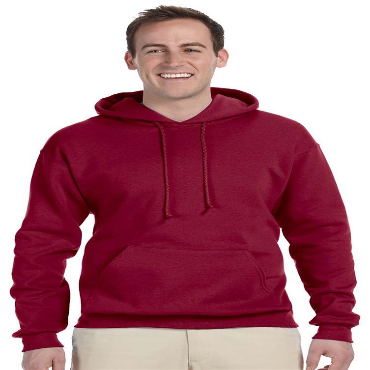 Jerzees Adult 8 oz. NuBlend Fleece Pullover Hood S CARDINAL
