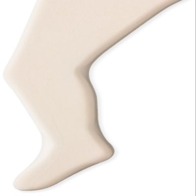 Jefferies Socks Little Girls' Smooth Tights, Ivory, 4-6 Years (Pack of 3)