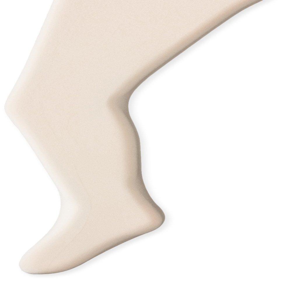 Jefferies Socks Little Girls' Smooth Tights, Ivory, 4-6 Years (Pack of 3)