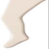 Jefferies Socks Little Girls' Smooth Tights, Ivory, 4-6 Years (Pack of 3) view 1