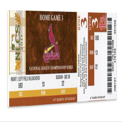 MLB St. Louis Cardinals 2011 NLCS Mega Ticket