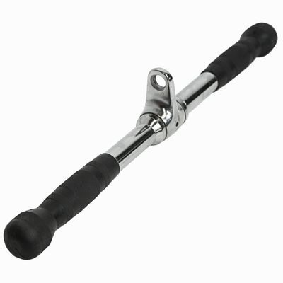 Valor Fitness 20 - Inch Solid Steel Lat Pulldown Bar -Durable Cable Machine Attachment for Strength Training, Home Gym, and Workout Equipment