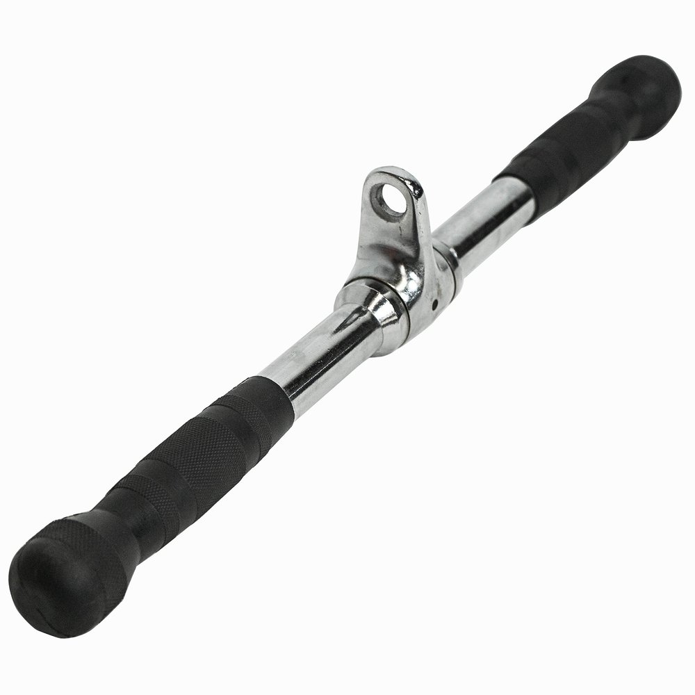 Valor Fitness 20 - Inch Solid Steel Lat Pulldown Bar -Durable Cable Machine Attachment for Strength Training, Home Gym, and Workout Equipment