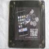 Black Faux Leather Dresser & Travel Valet and Coin Tray-Oker Brand view 1