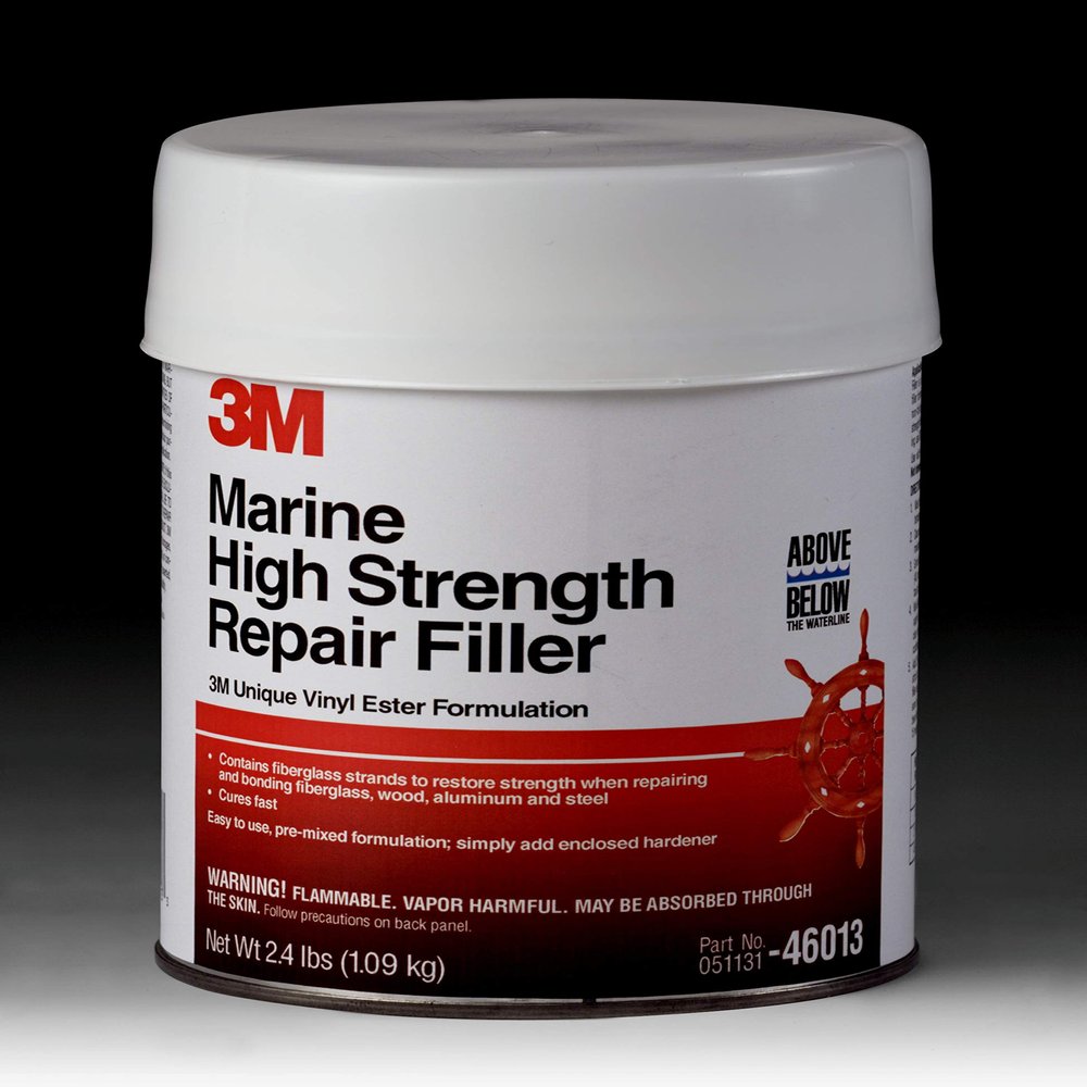 3M Marine High Strength Repair Filler, 46013, 1 qt, 6 per case