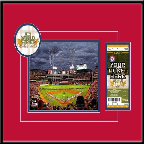 MLB Texas Rangers 2011 World Series Your 8x10 Photo Ticket Frame