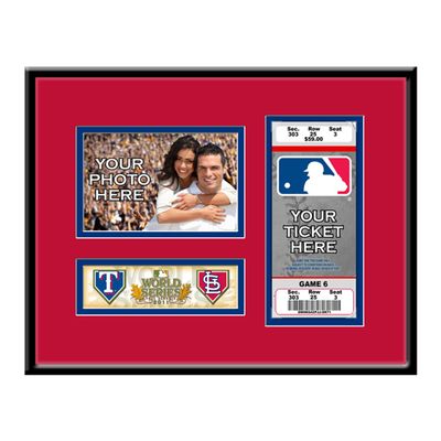 MLB Texas Rangers 2011 World Series Your 4x6 Photo Ticket Frame
