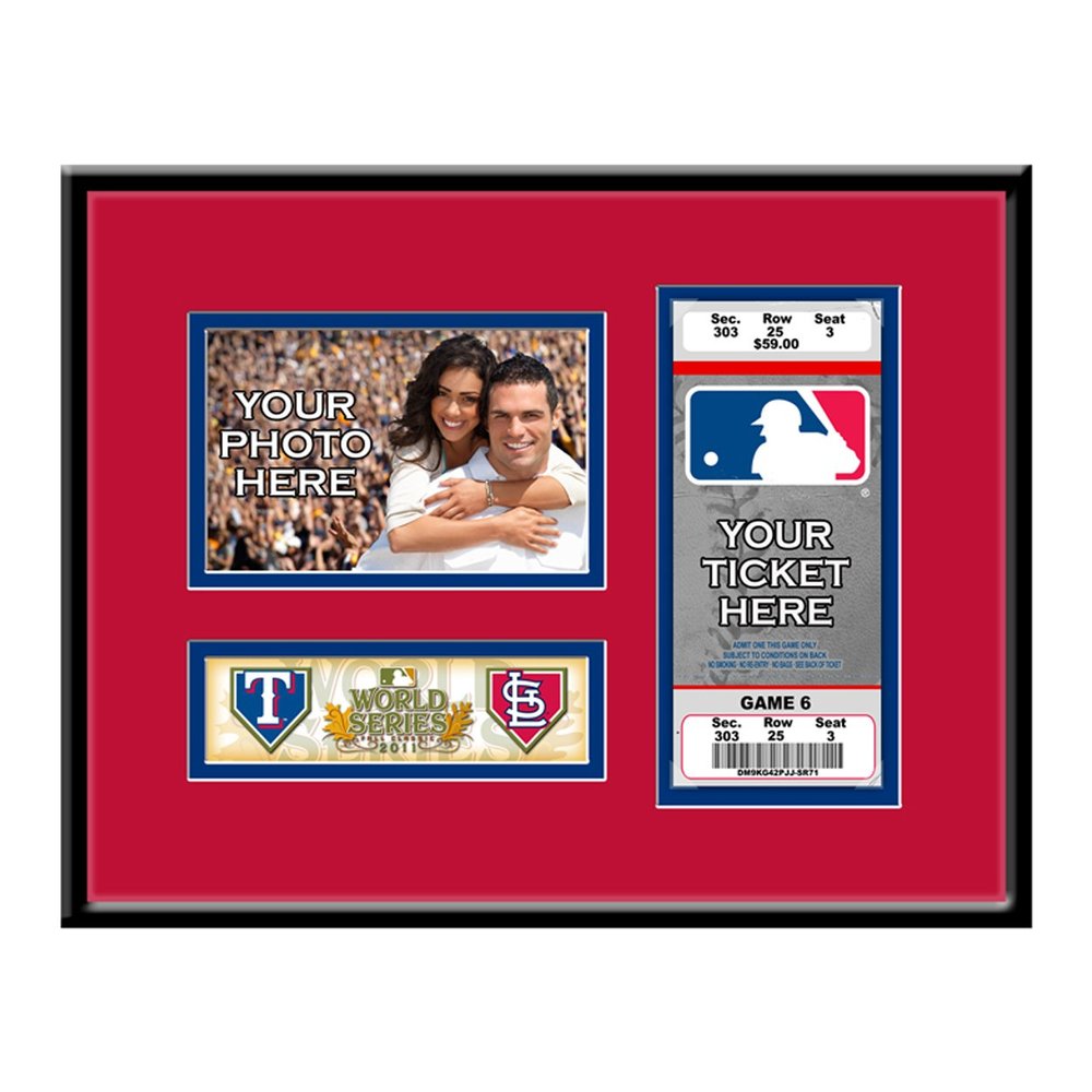 MLB Texas Rangers 2011 World Series Your 4x6 Photo Ticket Frame