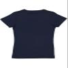 LAT Girls' 100% Cotton Fine Jersey Crew Neck Short Sleeve T-Shirt, Navy, Medium view 4