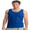 Gildan Adult Sleeveless Cotton Tank Top, Royal, Large view 1