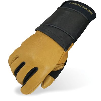 Heritage Pro 8.0 Bull Riding Gloves, Size 7, Natural Tan