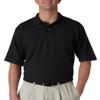 5.6 oz. 50/50 Jersey Pocket Polo with SpotShield, Black, XL view 1