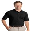 5.6 oz. 50/50 Jersey Pocket Polo with SpotShield, Black, XL view 2