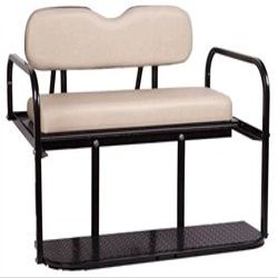 Club Car DS Golf Cart Rear Flip Flop Seat Kit - Color: BUFF