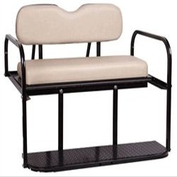 Club Car DS Golf Cart Rear Flip Flop Seat Kit - Color: BUFF
