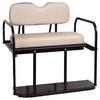 Club Car DS Golf Cart Rear Flip Flop Seat Kit - Color: BUFF view 1