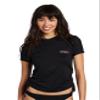 ONEILL W APPAREL Juniors Solid Short Sleeve Rashguard Tee, Black, X-Small view 1
