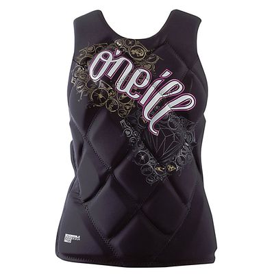 O'Neill Wetsuits Women's Gem Comp Vest (Black/Festival, 10)