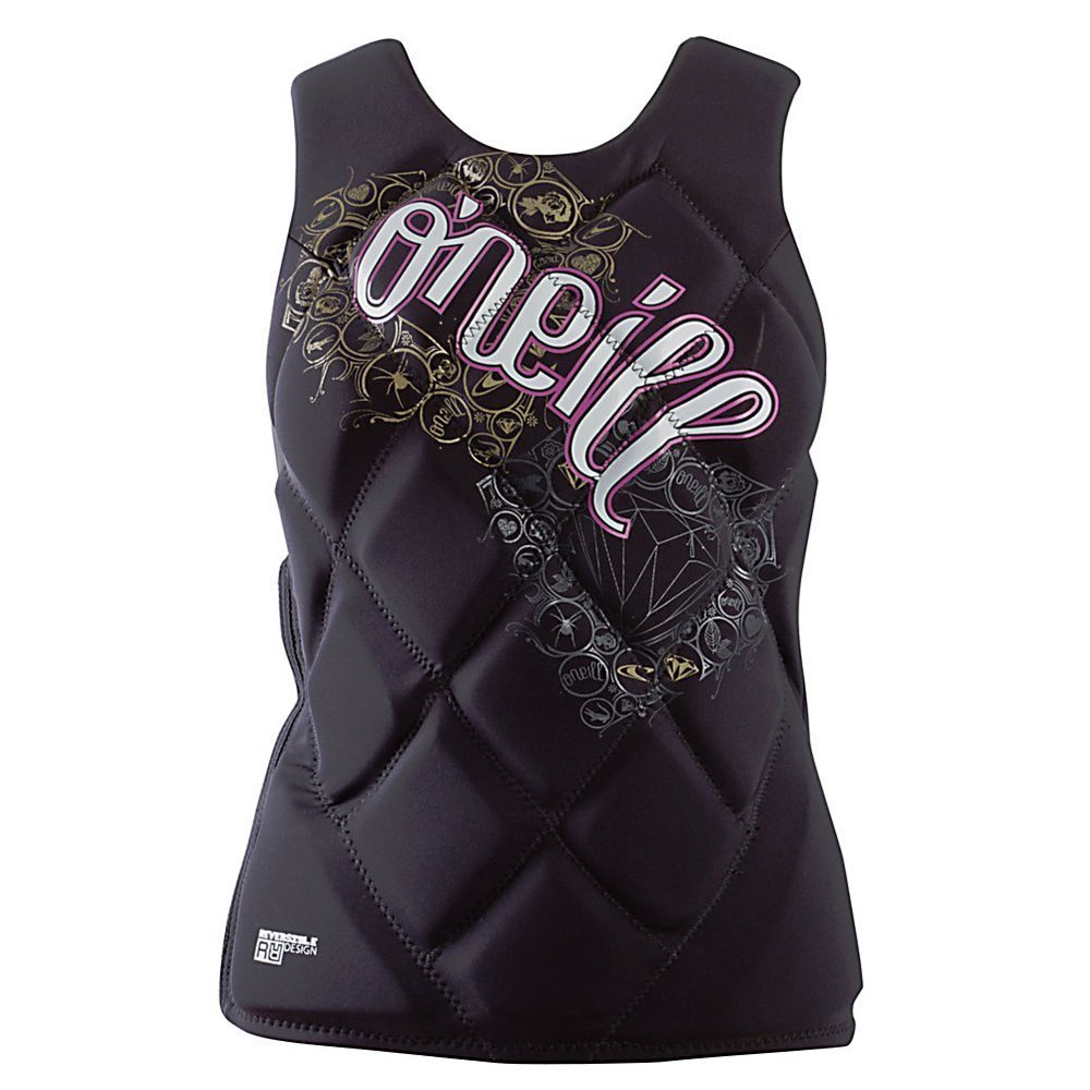 O'Neill Wetsuits Women's Gem Comp Vest (Black/Festival, 10)