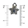 Naeva Silver tone Sapphire Crystal Clip On Earrings view 3