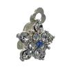 Naeva Silver tone Sapphire Crystal Clip On Earrings view 4