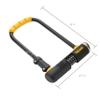 OnGuard Bulldog Combo STD U-Lock  13 mm Hardened Steel Shackle, 290 mm (11.4 in) Length x 195 mm (7.7 in) Width x 40 mm (1.6 in) Crossbar  4-Digit Resettable Combination Lock with Bracket view 2