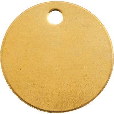 Tag-1-1/4" Round Brass 100pk
