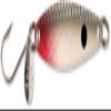 1 Needlefish Silver Shad/Nickel Back view 1