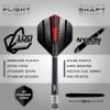 Red Dragon Sidewinder: 27g Flightmaster - Tungsten Steel Darts Set with Flights and Stems view 3