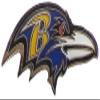aminco NFL Baltimore Ravens Team Logo Pin, team color, "1.0""-1.5"" x 1.0-1.5""" (NFL-PN-001-31) view 1