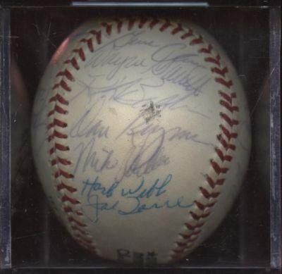 1975 New York Mets Team Signed Baseball 27 Signatures JSA LOA - Autographed Baseballs