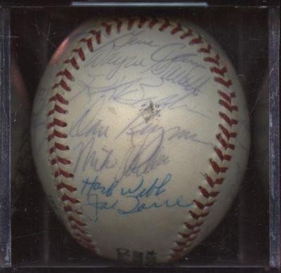 1975 New York Mets Team Signed Baseball 27 Signatures JSA LOA - Autographed Baseballs