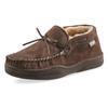 Guide Gear Mens Moccasin Slippers Suede Chukka, Indoor and Outdoor Bedroom House Slippers Chocolate 8D (Medium) view 2