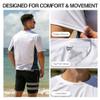 Kanu Surf Mens Swim Shirt with Short Sleeves  UPF 50+ Rash Guard for Men with Quick-Dry Fabric (Small) view 3