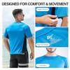 Kanu Surf Mens Swim Shirt with Short Sleeves  UPF 50+ Rash Guard for Men with Quick-Dry Fabric (Small) view 3