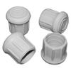 TAYLOR MADE PRODUCTS Rubber Chair Tips fits 7/8" tubing White view 1