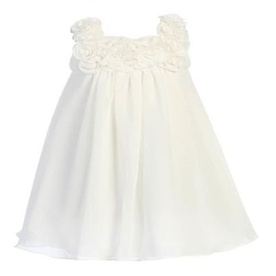 Calla Yoryu Chiffon Flower Girl Dress-IVORY-10