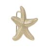 Antique Starfish Belt Buckle, Gold view 1