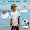 Kanu Surf Boys' Short Sleeve UPF 50+ Rashguard Swim Shirt, CB White, Small (8) view 3