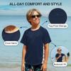 Kanu Surf Toddler Boys Short Sleeve UPF 50+ Rashguard Swim Shirt, CB Navy, 4T view 3