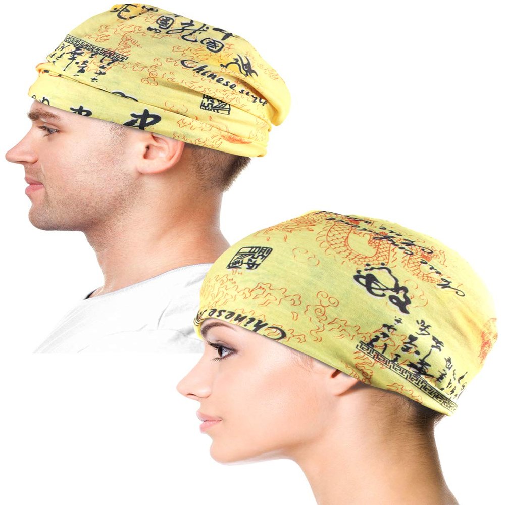 Dahlia Multi-Functional Head Wear - Chinese Dragon (Gold)