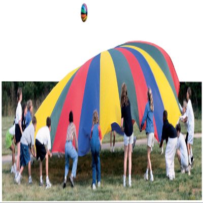 Sportime GripStarChutes Parachute 4-Layer Construction and 36 Handles- 35 foot Diameter