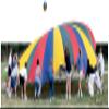 Sportime GripStarChutes Parachute 4-Layer Construction and 36 Handles- 35 foot Diameter view 1
